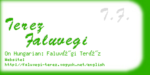 terez faluvegi business card